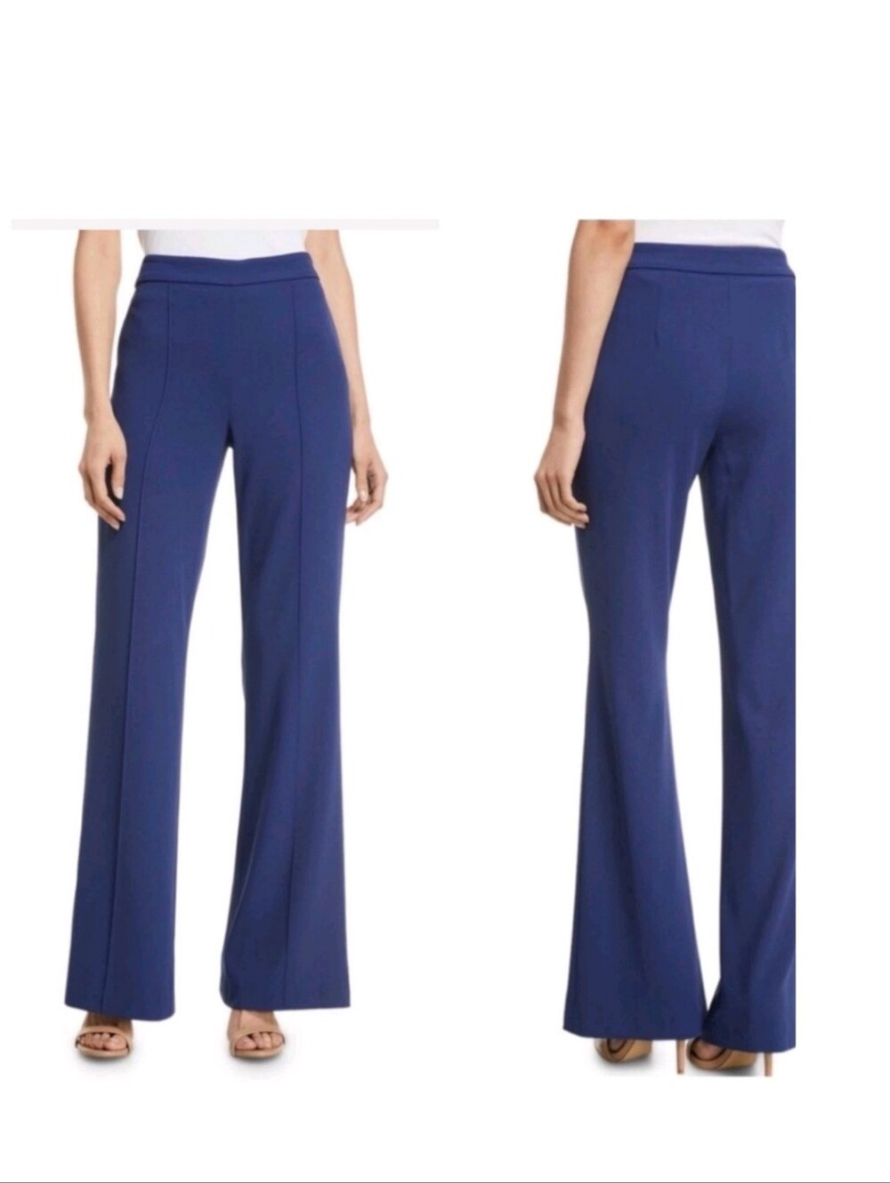 Alice + Olivia Jalissa Wide-Leg Ponte Pants in Royal Blue